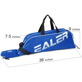 Baseball Tote Bag - T-Ball and Softball Equpiment - Holds Bat, Helmet, Glove, Cleats, Shoes and More for Kids, Youth, and Adults