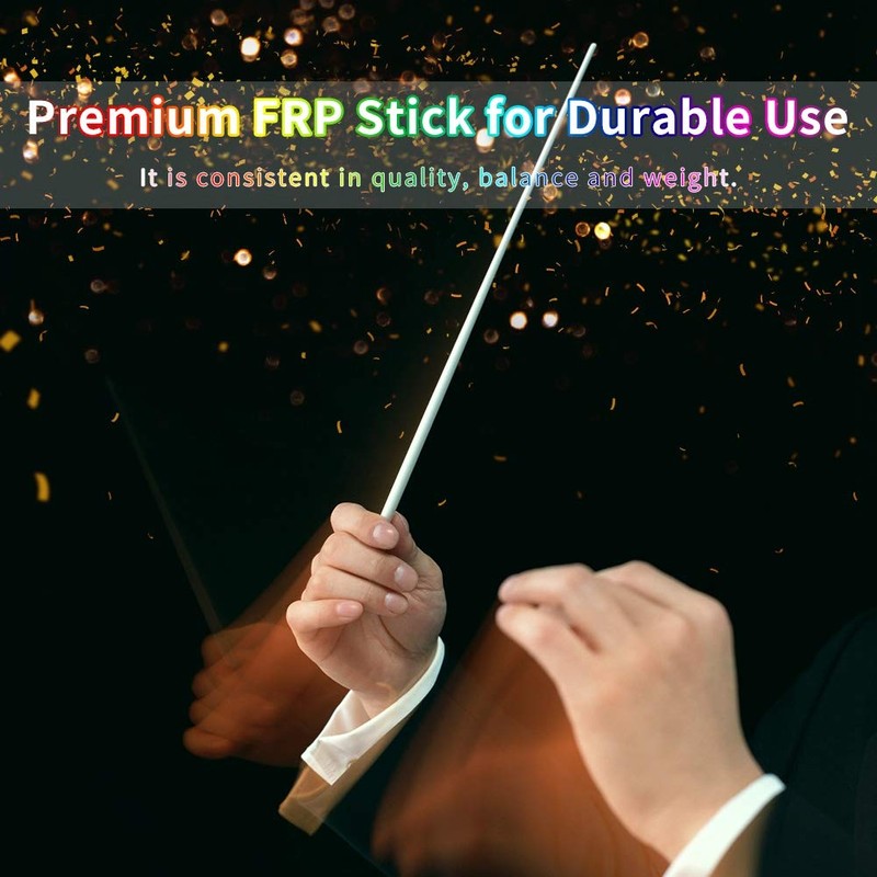 Music Conductor Baton, Wood Handle Music Baton, Wood and FRP