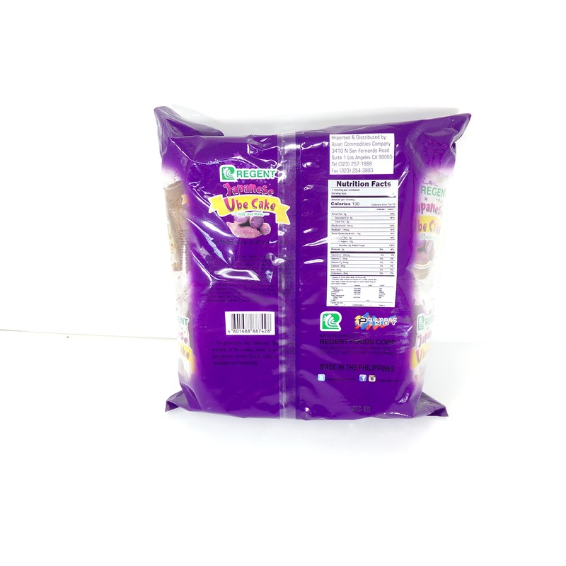 Regent Japanese Ube Cake Soft and Moist 34g 1.2oz