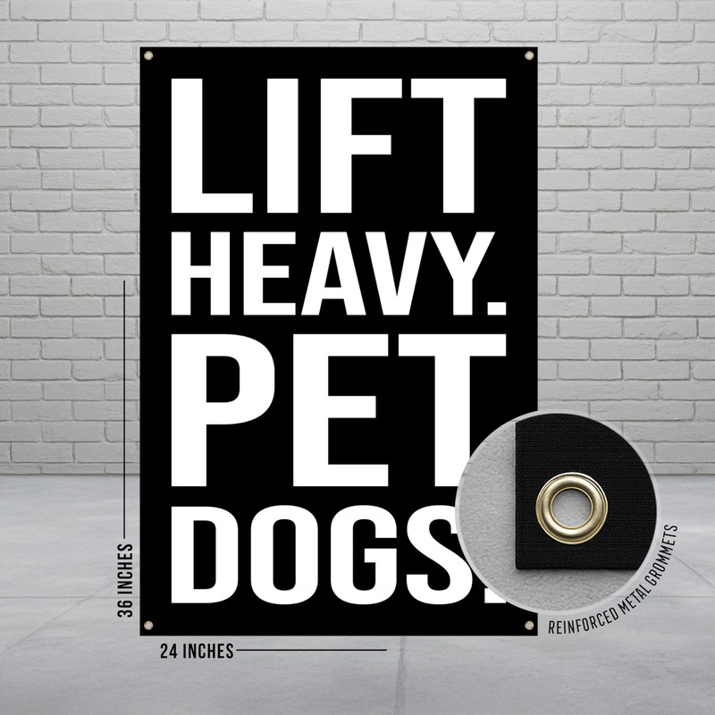 Damdekoli Lift Heavy Pet Dogs Flag - Home or Garage