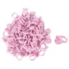 Pack of 100 Eyelash Glue Holders, Heart-Shaped Plastic Eyelash Glue
