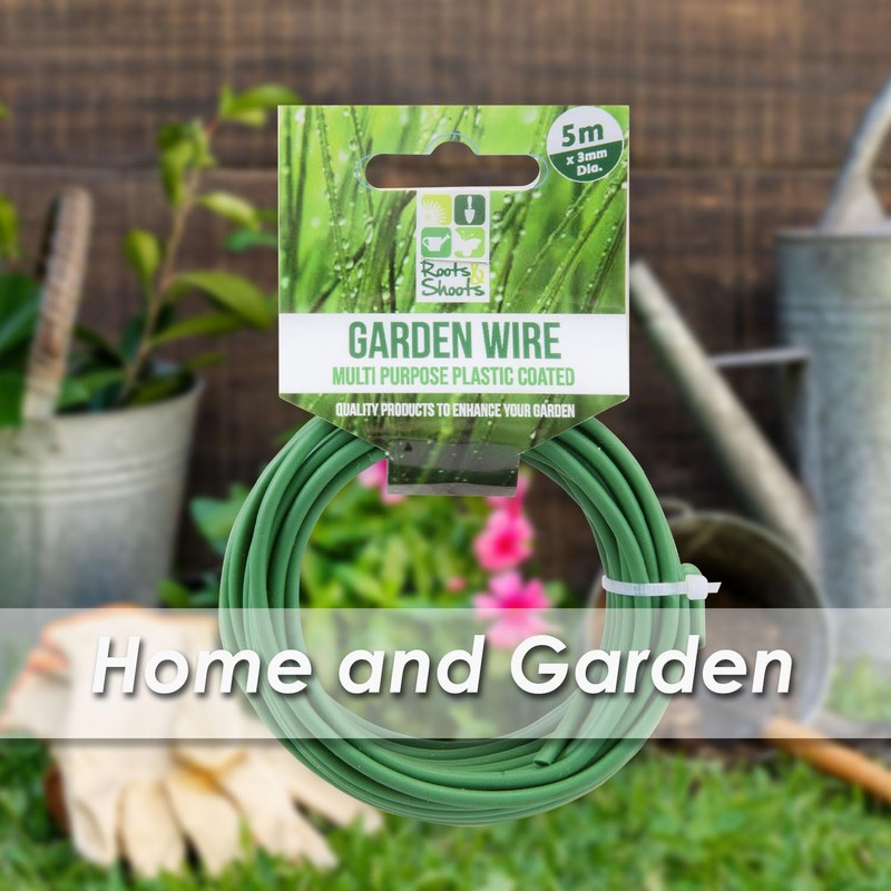 VFM - Garden Wire 5M Plastic Coated Gardening Tools Accessories