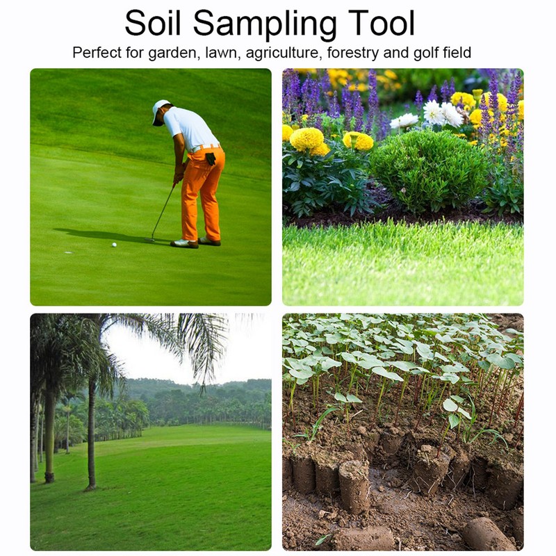 Soil Sampler Stainless Steel Sampling Device Garden Golf Field Maintain