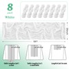 8Pack White Cheesecloth Table Runner 10FT Gauze Cheese Cloth Table