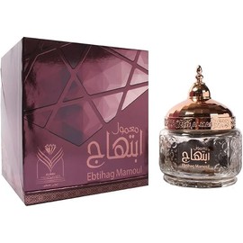 Almas Perfumes Mamoul Ebtihag – Premium Incense Mamoul with Oud & Floral Notes – 60g