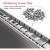 Dachangshund 15" 3 Fold Side Mount Full Extension Ball Bearing