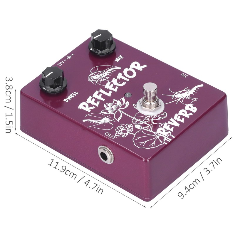 Spring Reverb Pedal Electric Guitar Reflector Effect Accessories Aluminum Alloy