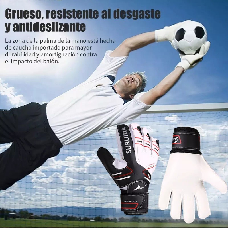 Guantes Profesionales Con Varillas Para Portero De Fútbol