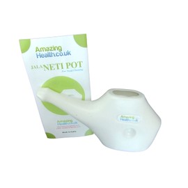Amazing Health Neti Pot for Nasal Flushing with Guidance leaflet