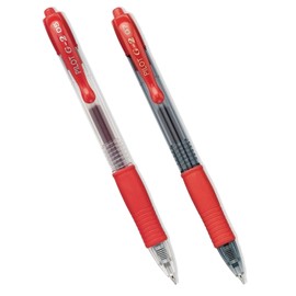 Pilot G2 Gel Ink Roller Ball Red Ink, 1 Extra-Fine & 1 Fine Pen (31105-31172)