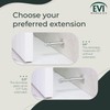 Wall Mounted Doorstop | Natural Silicone White Rubber | Adhesive