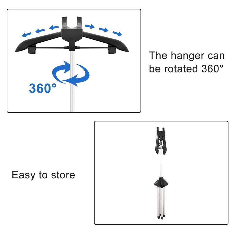 Steamer Hanger Stand with Garment Steamer Ironing Gloves,Garment hanger for