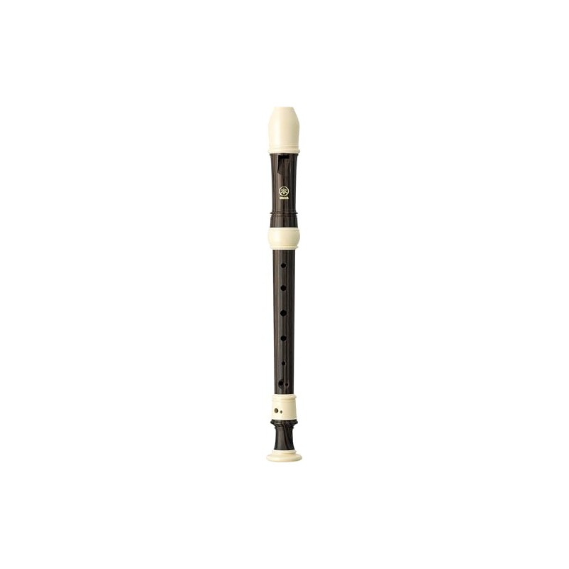 Yamaha Recorder, Soprano, German Fingering, Simulated Ebony White Trim