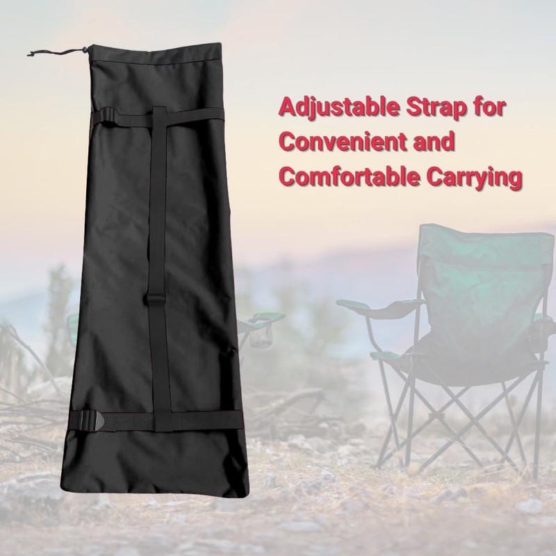 Heavy Duty Camping Chair Replacement Bag with Side Pocket, Camp