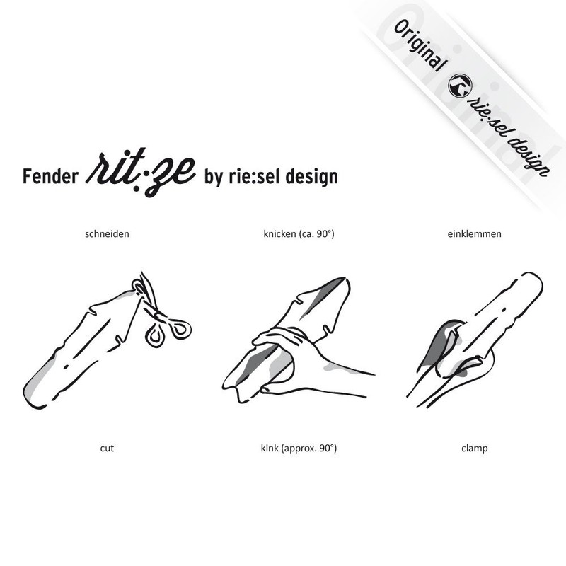 Rie:sel Design Back Saddle Mudguard Rit:ze One Gear Tow Legs