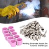 54 Pieces Plasma Cutter Torch Parts Electrode Nozzle Set Ceramic