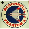 F-4 PHANTOM JET FIGHTER LARGE WINDOW DECAL