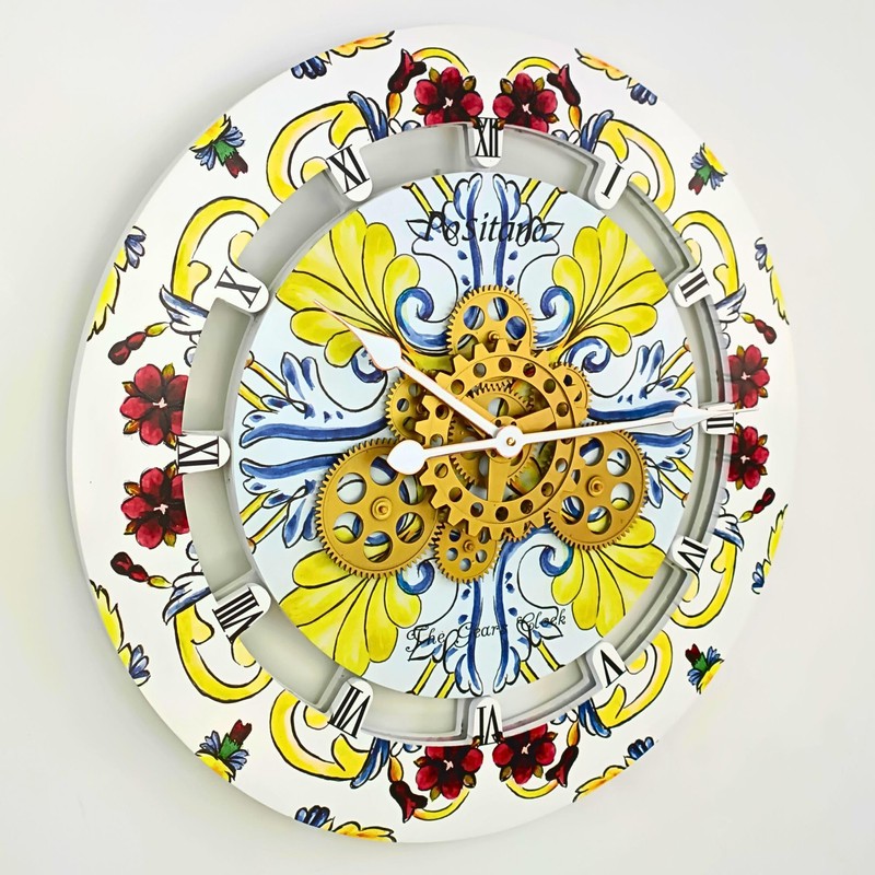 ImprovingLife The Gears Clock Wall Clock Italy Collection with Moving