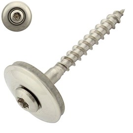 Pack of 100 Spengler Screws with Sealing Washer 20 mm Torx 4.5 x 45 mm DIN 7995 Stainless Steel A2 V2A