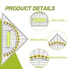 Set of 4 Drawing Triangle Protractor and Geo Triangle Set