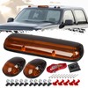 Partsam 3PCS Amber Cab Marker Roof Running Light Cover +