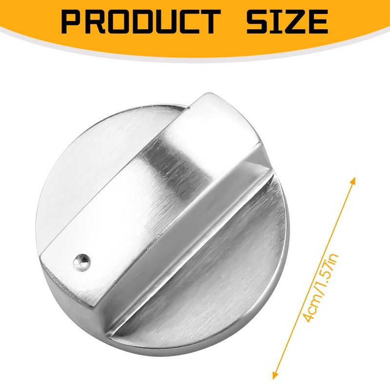 Lotsdonxia 4 Pcs 6MM Universal Gas Stove Knobs – Durable