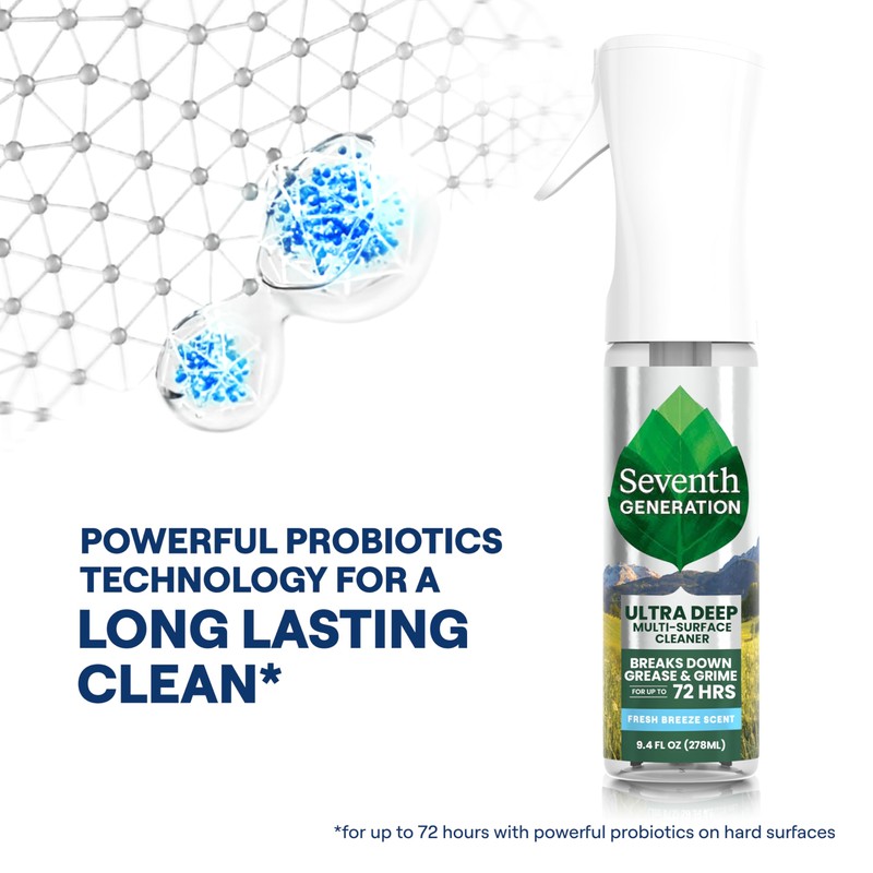 Seventh Generation Ultra Deep Probiotic Multi Surface Cleaner, 9.4 Fl
