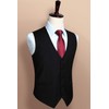 Hisdern Men's Formal Wedding Party Waistcoat, Plain Cotton Waistcoat -