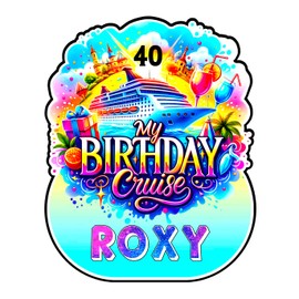My Birthday Cruise Magnet, Happy Birthday Door Magnet for All Cruise Lines, Birthday Magnet for Cruise Cabin Door.