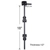 SANKINS 18" Cane Bolt Drop Rod Heavy Duty Hardware Black