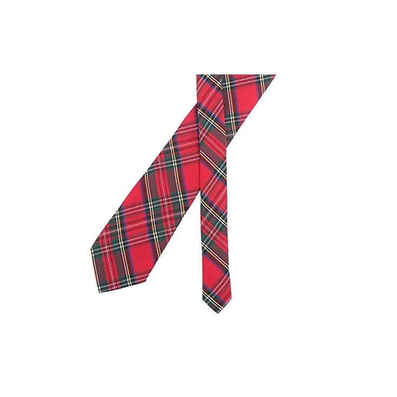 DQT Men's Tartan Plaid Formal Casual Patterned Classic Tie -