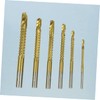 TEHAUX HSS Titanium Coated Drill Bits 6 Piece Set 3mm-8mm