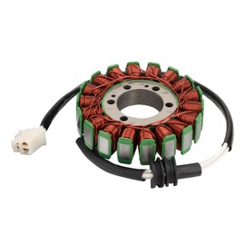 WOOSTAR 18 Coil 3 Wire Stator Magneto Replacement for YZF R6 2003-2005 YZF R6S 2006-2009 OEM 5SL-81410-00