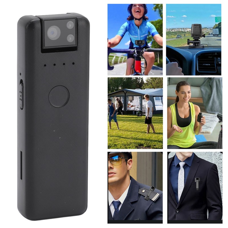 1080P Body Worn Cam Magnet Back Clip Small Wearable Video
