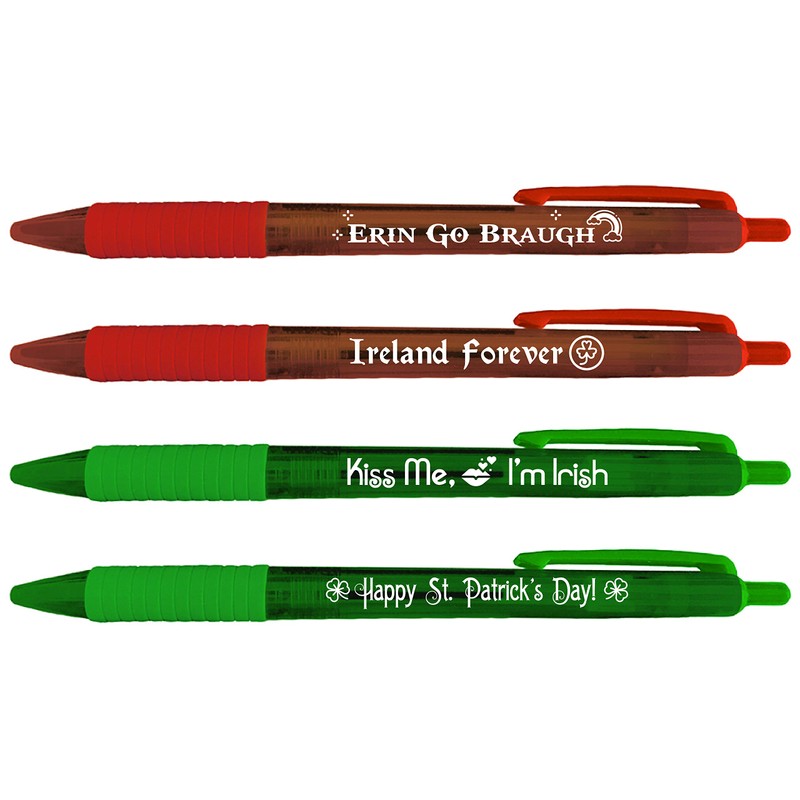 Greeting Pen 12 Translucent St. Patrick's Day Pen Set, 4
