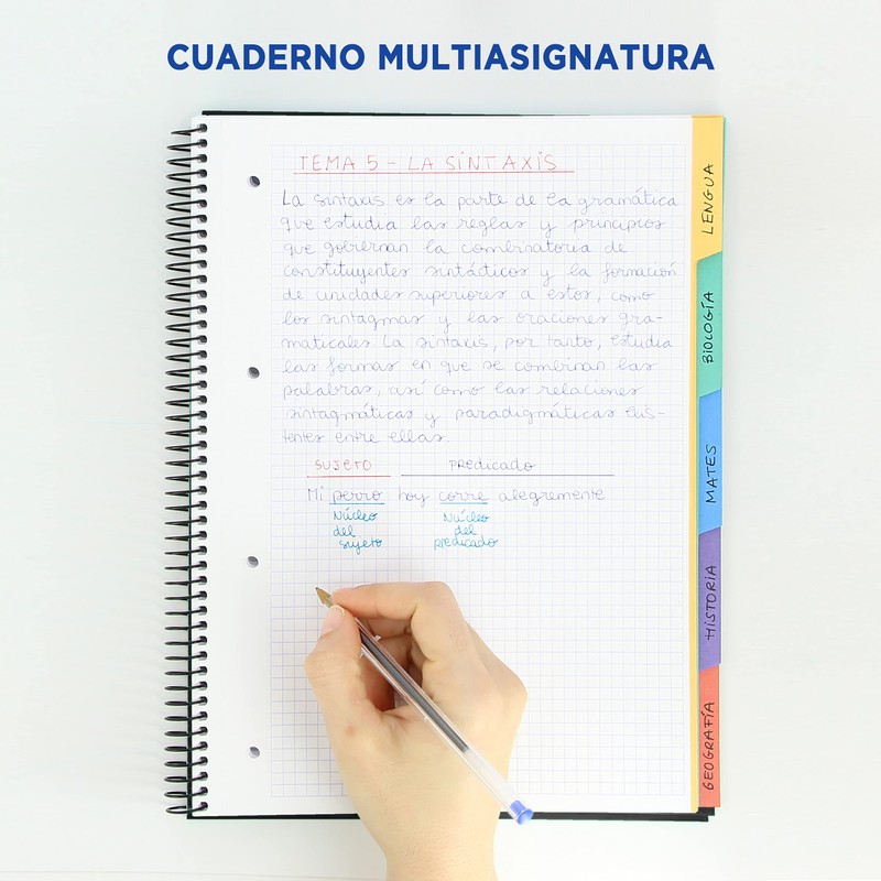 Oxford, A4 Squared Notebook 5 x 5 cm Extra Hard