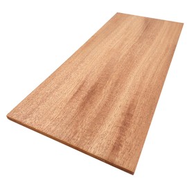 The Hardwood Edge Mahogany Hardwood Planks - 2-Pack Mahogany Wood for Unfinished Wood Crafts - 1/4’’ (6mm) 100% Pure Hardwood - Laser Engraving Blanks - Exotic Mahogany Planks for Crafts and Gifts