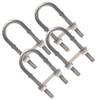 Pack of 4 U-bolts M4 stainless steel shackle bolt threaded