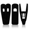 Tinfol 50pc Velvet Hangers Clips, Black Pants Hangers Clips, Strong