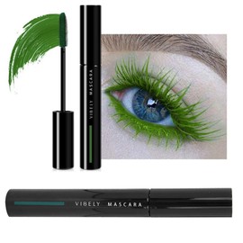 Green Colour Mascara, Durable Waterproof Eyelash Extension Mascara Eye Makeup Tool Waterproof Extension Makeup Mascara Colour Durable Mascara