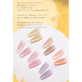 Like Ceramic Super Fine 5 Micron Magnetic Nail "5 Micron Magnet Syrup" Color Gel Popular Self Gel Nail Easy Cute (5micron ★ Syrup [01])