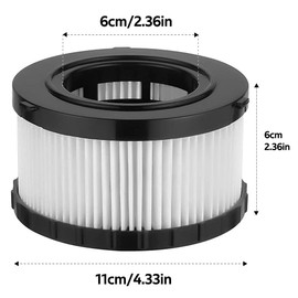 4 Pack DC5151H HEPA Filter Replacement Fit for DEWALT DC5151H DC515 DCV517 Wet Dry Vacuum