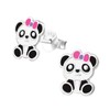 Panda Earrings 925 Sterling Silver