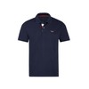 Trigema Polo shirt with three-colour button placket, blue, XXL