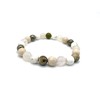 Pyrite Bracelet and Magnesite Bracelet - Natural Crystal Beaded Bracelet