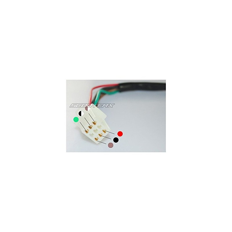 ScooterX 6 Wire Electric ON/Off Ignition Switch with 2 Keys