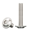 Drenky 10 Pcs Flanged M8 X 35mm Stainless Steel Pan