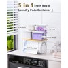 iCASA Trash Bag Dispenser Dishwasher Pods Container, 5 in 1