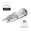 JUNSHI 5-Pack G9 Halogen Bulbs 28W 230V 370Lm 2800K Warm