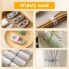 10 Pcs Silicone Cable Ties, Reusable Cord Organizer.